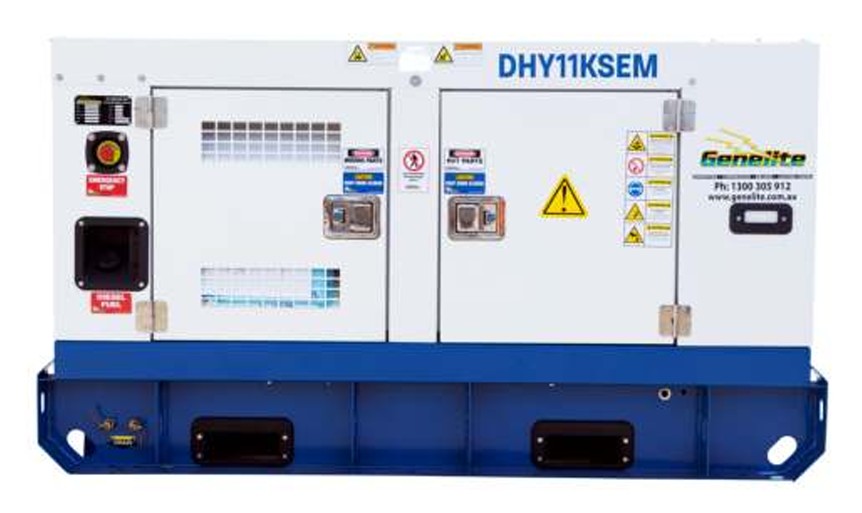 Hyundai DHY11KSEM 11kVA Single-Phase Diesel Generator