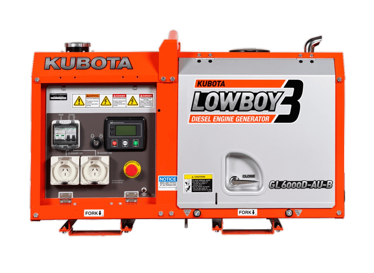 Kubota Powered Series | 6kVA 1PH Diesel Generator